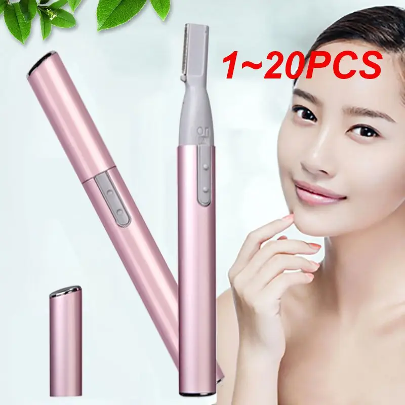 

1~20PCS Mini Electric Eyebrow Trimmer Face Eyebrow Scissors Hair TrimmePortable Women Body Shaver Remover Blade Razor Epilator