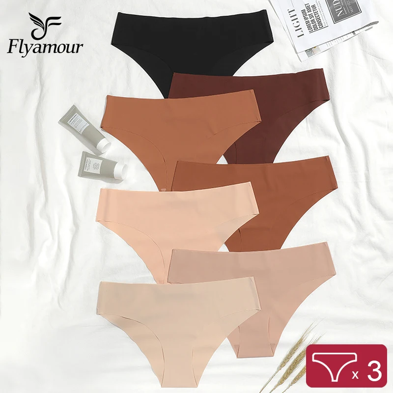 

Трусики женские бесшовные из вискозы с низкой посадкой, 3 шт./комплект