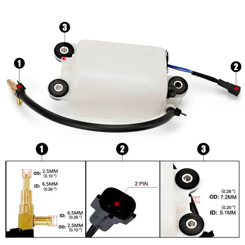 Подвесной масляный бак в сборе для Mercury Mariner 884525 Т1 1200-8М 0064075 200HP 225HP 250HP 2000-2013