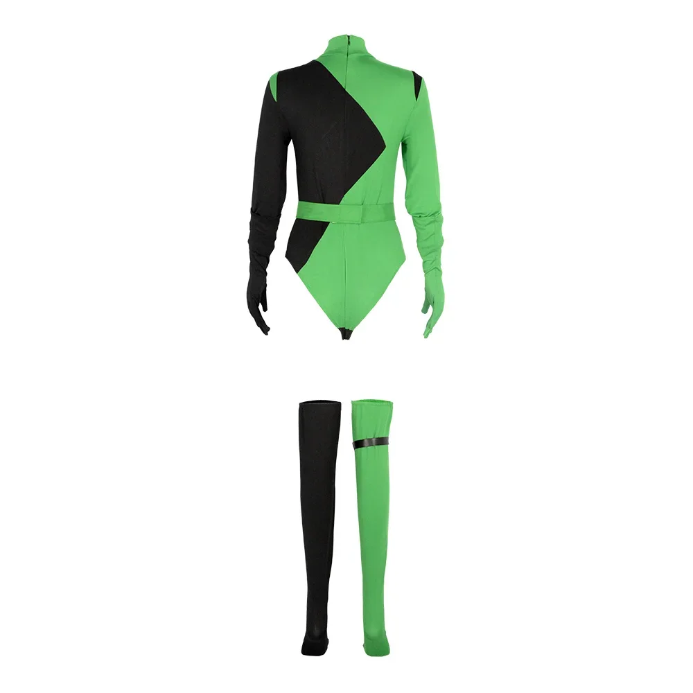 Фото Новый костюм для косплея Shego из аниме 2026 года: сексуальное женское белье, топ и брюки, наряд для Хэллоуина, карнавала, вечеринки, ролевых игр №4