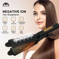 hair straightener widen panel ceramic tourmaline ionic flat iron four gear temperature adjustment hair styling tools for women