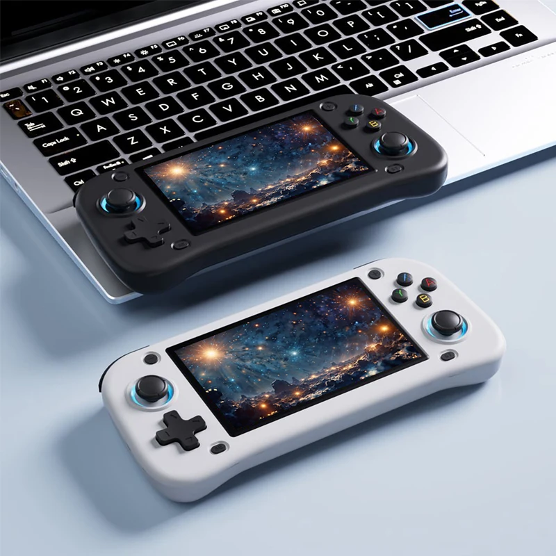Фото Игровая консоль G28 Retro Handheld с системой Emuelec 4.7, 128 ГБ/64 ГБ, 3D-игры и 26 эмуляторов для PSP/PS1/N64/NES/SS RK3128 №1