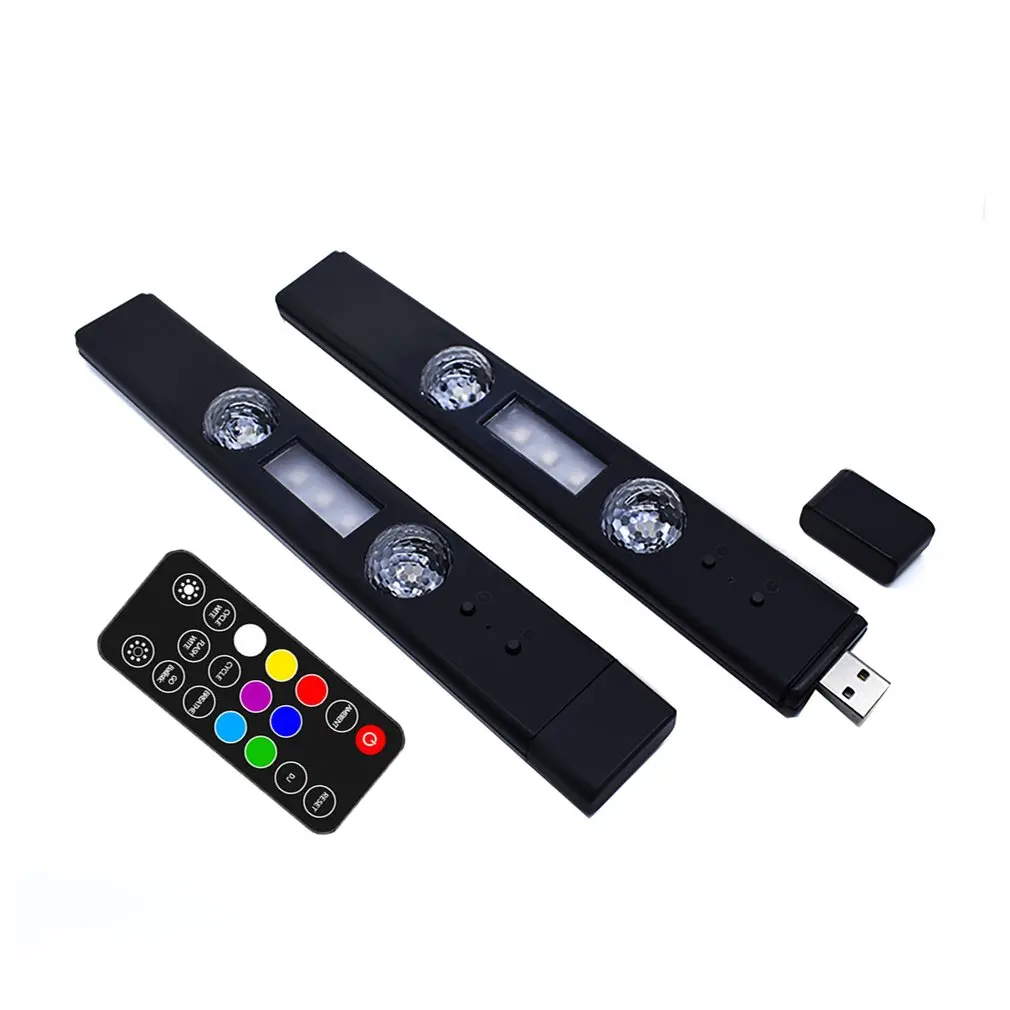 

Атмосферный USB-светильник, светодиодсветодиодный освесветильник для автомобиля, с голосовым управлением