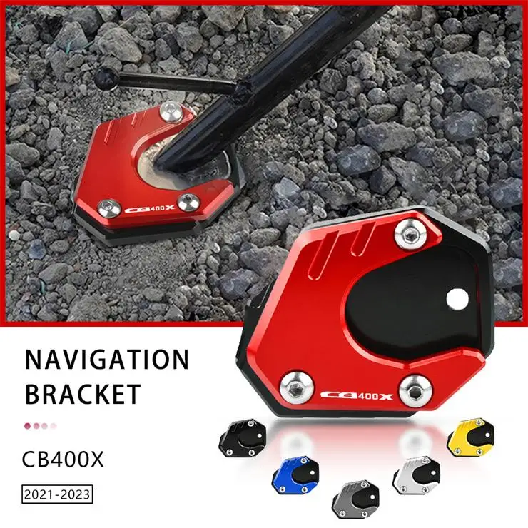 

For Honda CB400X CB 400X CB400 X 2019-2023 2022 2021 2020 Kickstand Side Stand Side Stand Foot Extension Enlarger Plate Pad