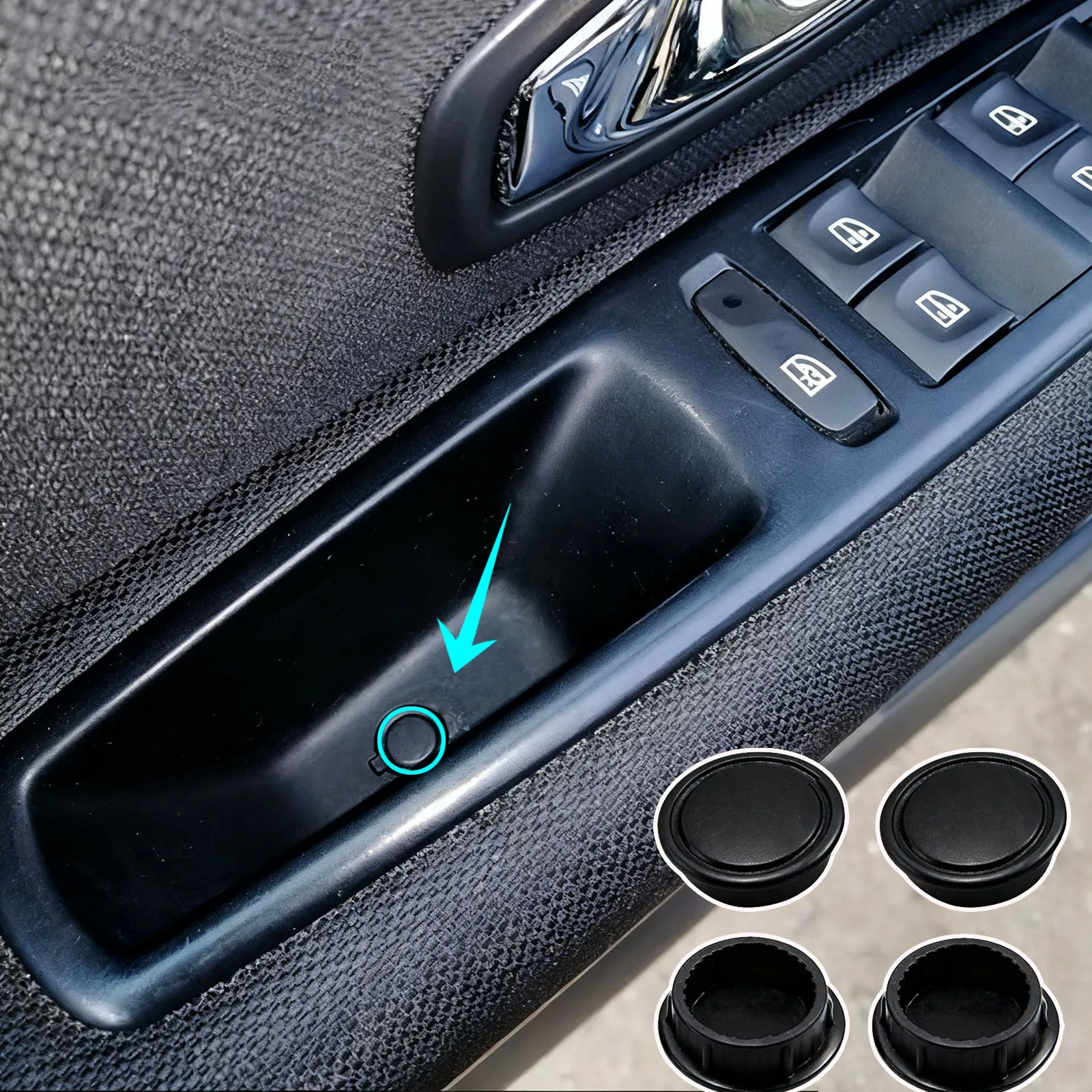 

4 ящика для хранения дверных ручек, заглушка с винтовой заглушкой для Renault Clio Megane Dacia Logan 3 Fluence Grand Scenic Captur Kardian 7703074513