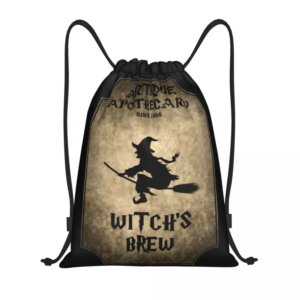 

Halloween Witch Drawstring Backpack Sports Gym Bag for Men Women Gothic Witch Occult Witchcraft Shopping Sackpack