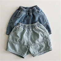ins boys and girls summer clothes new simple neutral casual loose childrens denim shorts