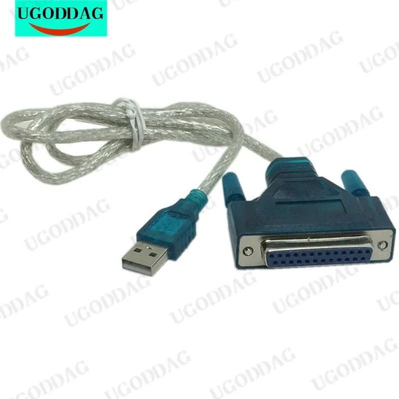 Фото USB 2.0-25-контактный кабель параллельного порта DB25 IEEE 1284 1 Мбит/с параллельный кабель-адаптер принтера для компьютера, ПК, ноутбука №1