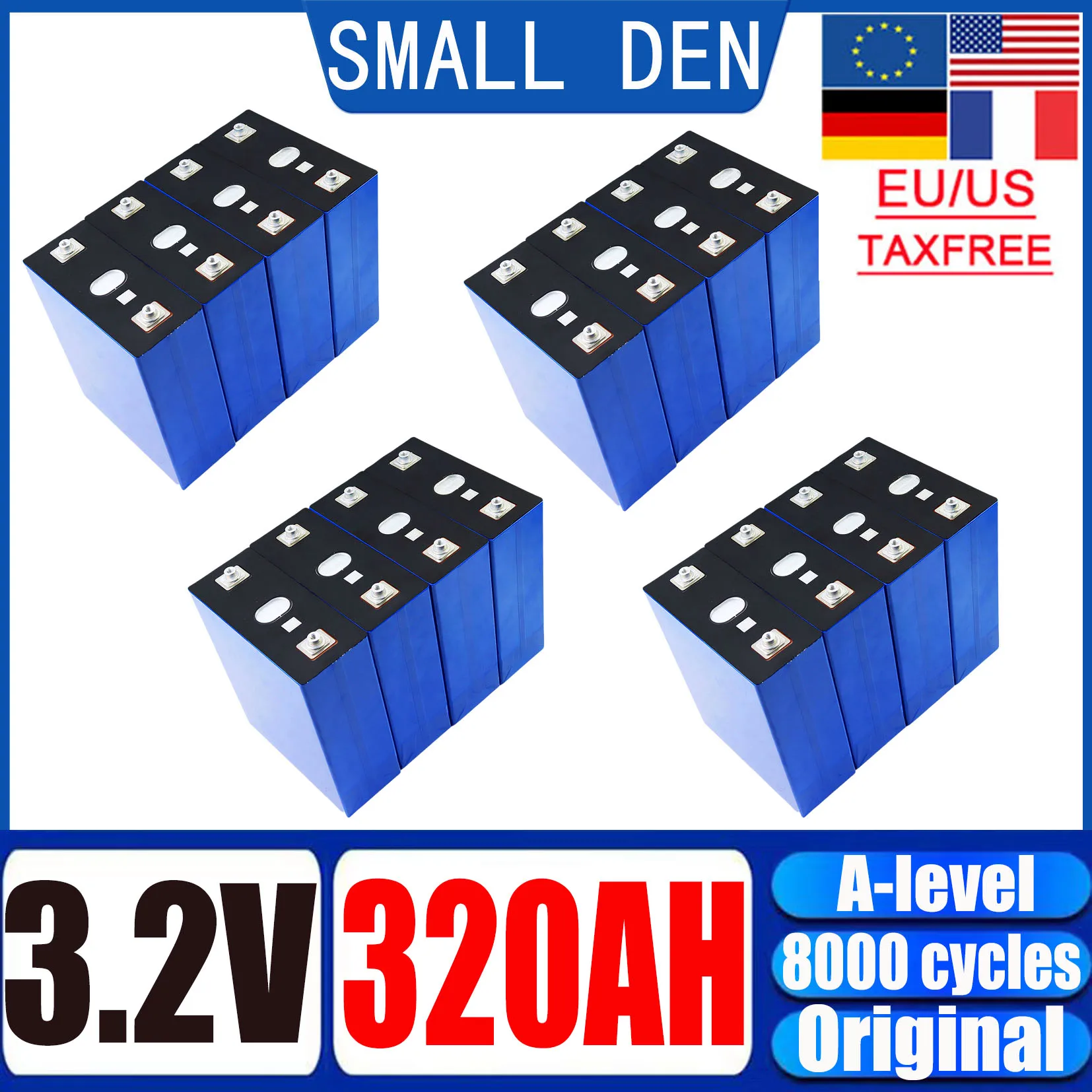 1-16 шт. 3 2 в Ач LiFePo4 аккумулятор для самостоятельной сборки 12 В 24 48 RV хранения