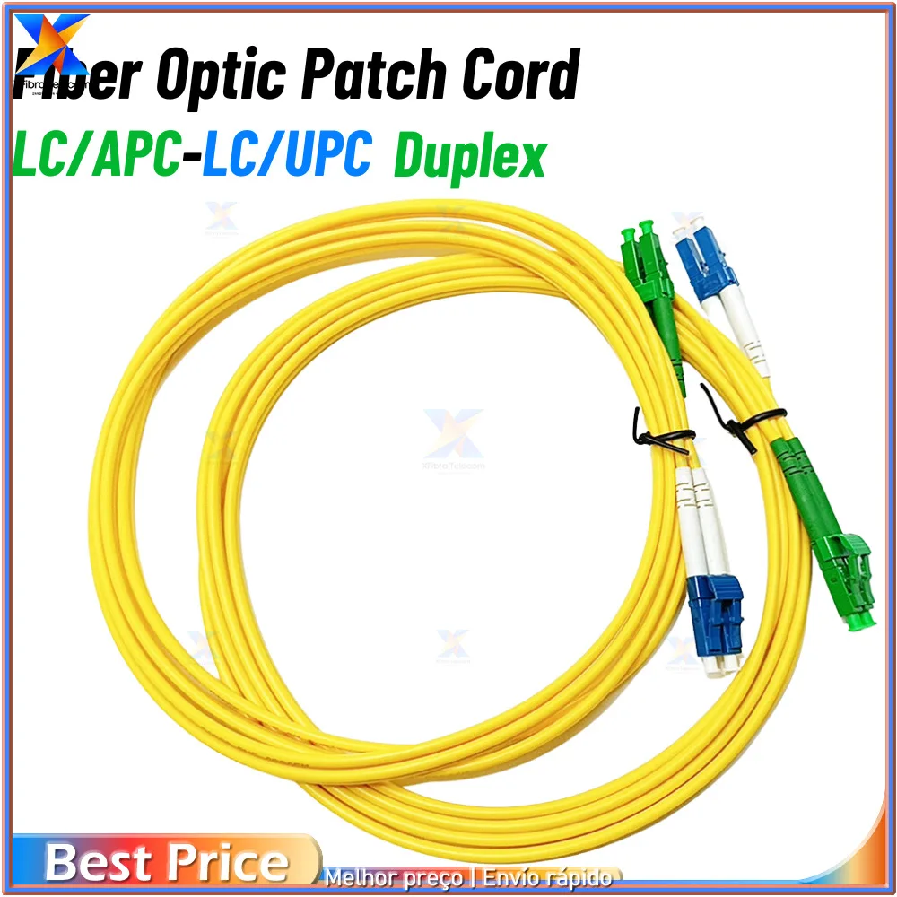 

10 шт. LC/APC-LC/UPC оптоволоконный патч-корд SM 1/2/3 м/5 м дуплексный кабель LC/UPC оптоволоконный перемычка 2,0 мм o 3,0 мм