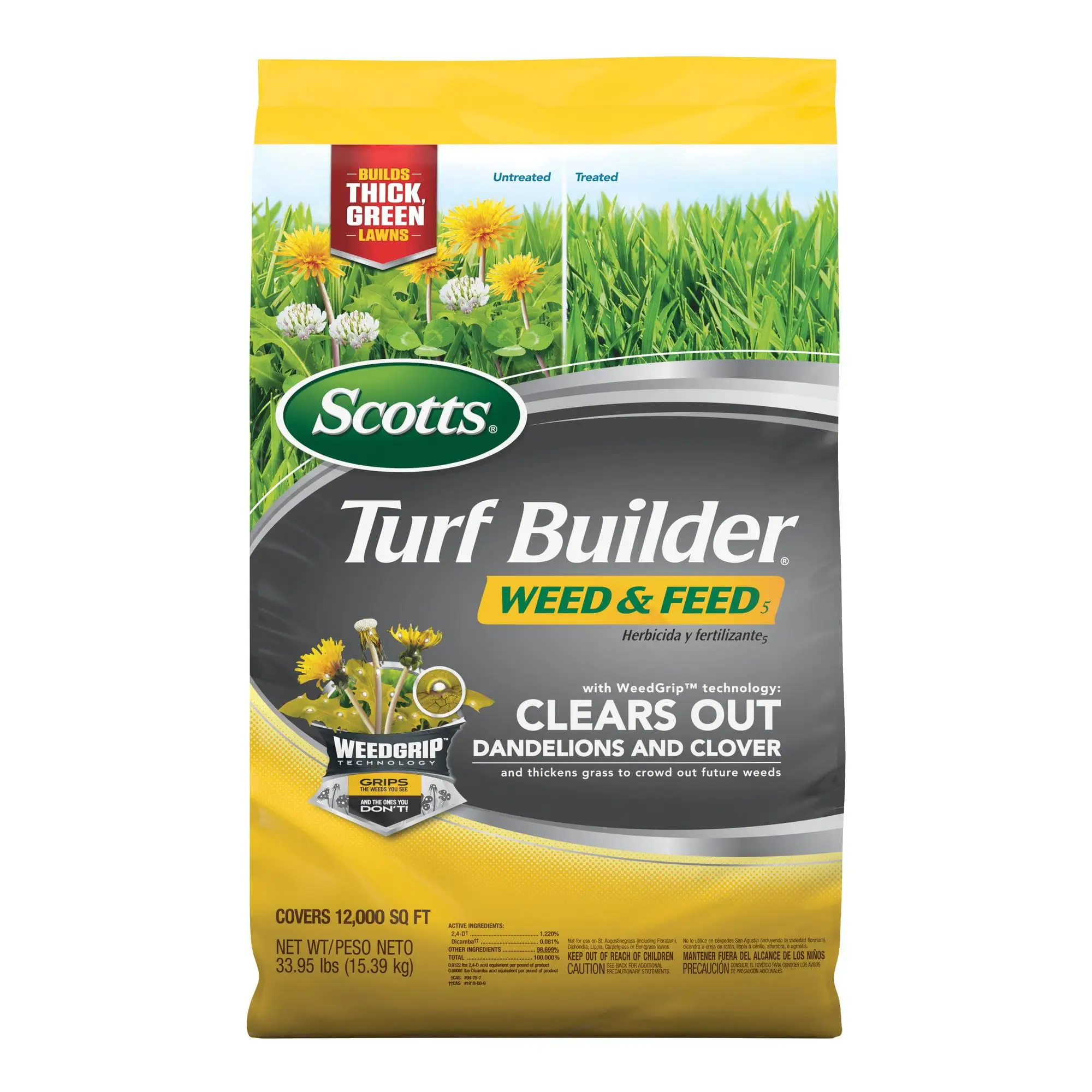 

Scotts Turf Builder Weed & Feed5, 12,000 Sq. ft., 33.95 lbs.