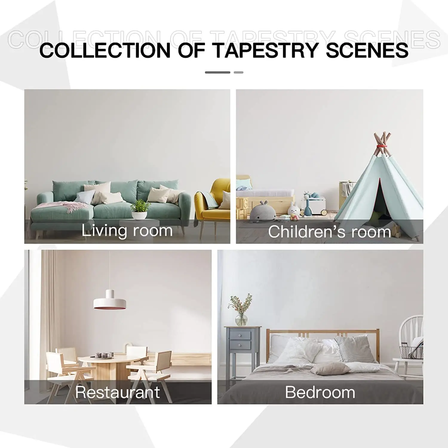 Синее небо и белые облака гобелен Природный Пейзаж Настенный фон ткань Бохо для