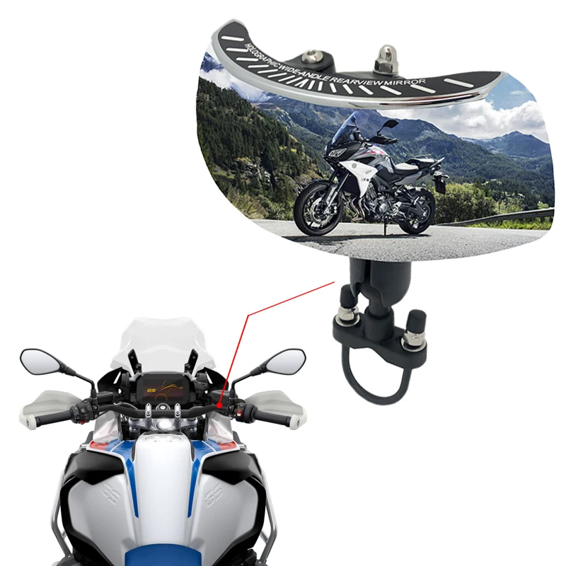 

NEW Universal 22mm-28mm Handlebar Mirror 180+ Degree Blind Spot Mirror Wide Angle Rearview Mirrors Motorcycle Rear View Mirror