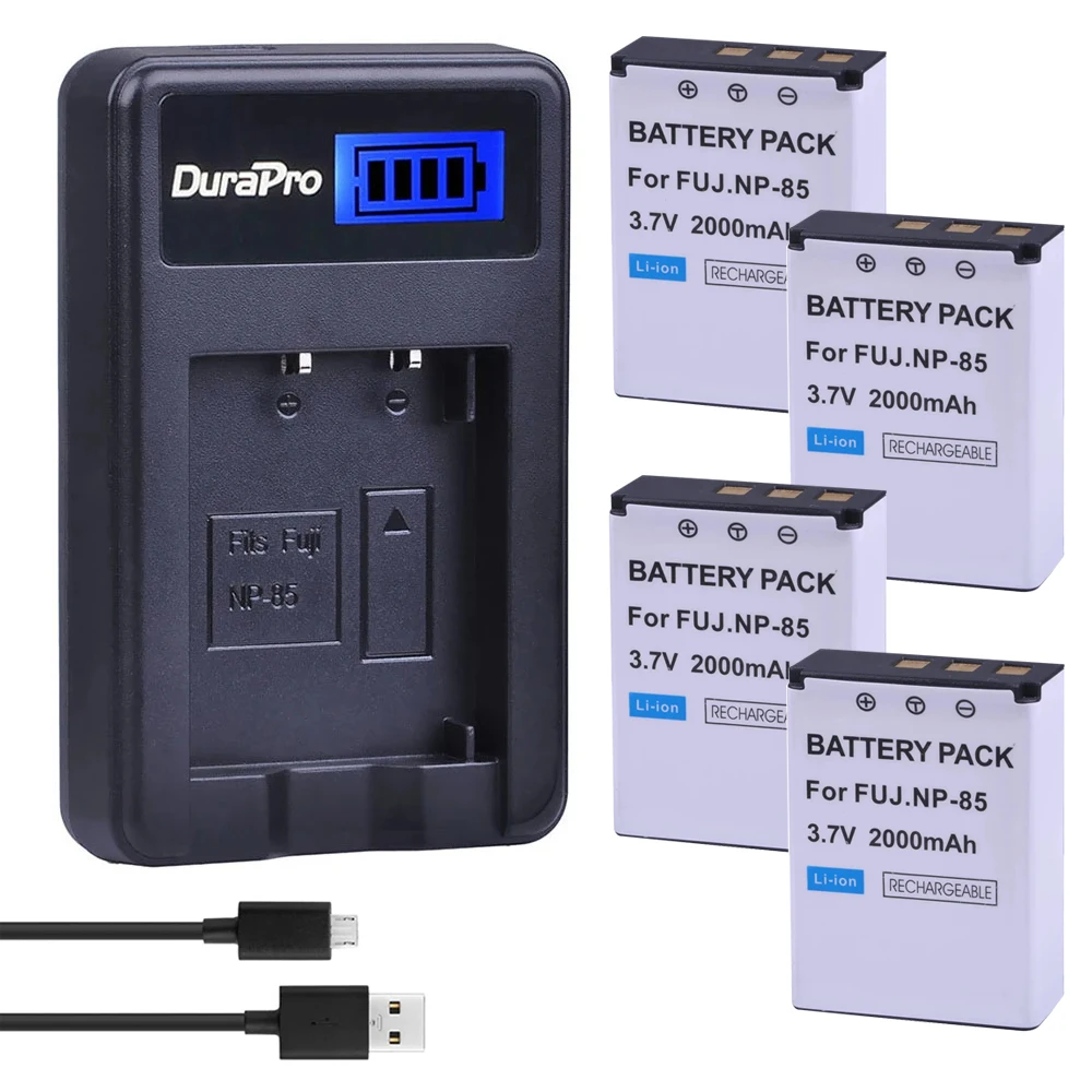 2000 мАч NP-85 NP 85 Аккумулятор NP85 + зарядное устройство для Fujifilm FinePix SL1000 SL305 SL300 SL280 SL260