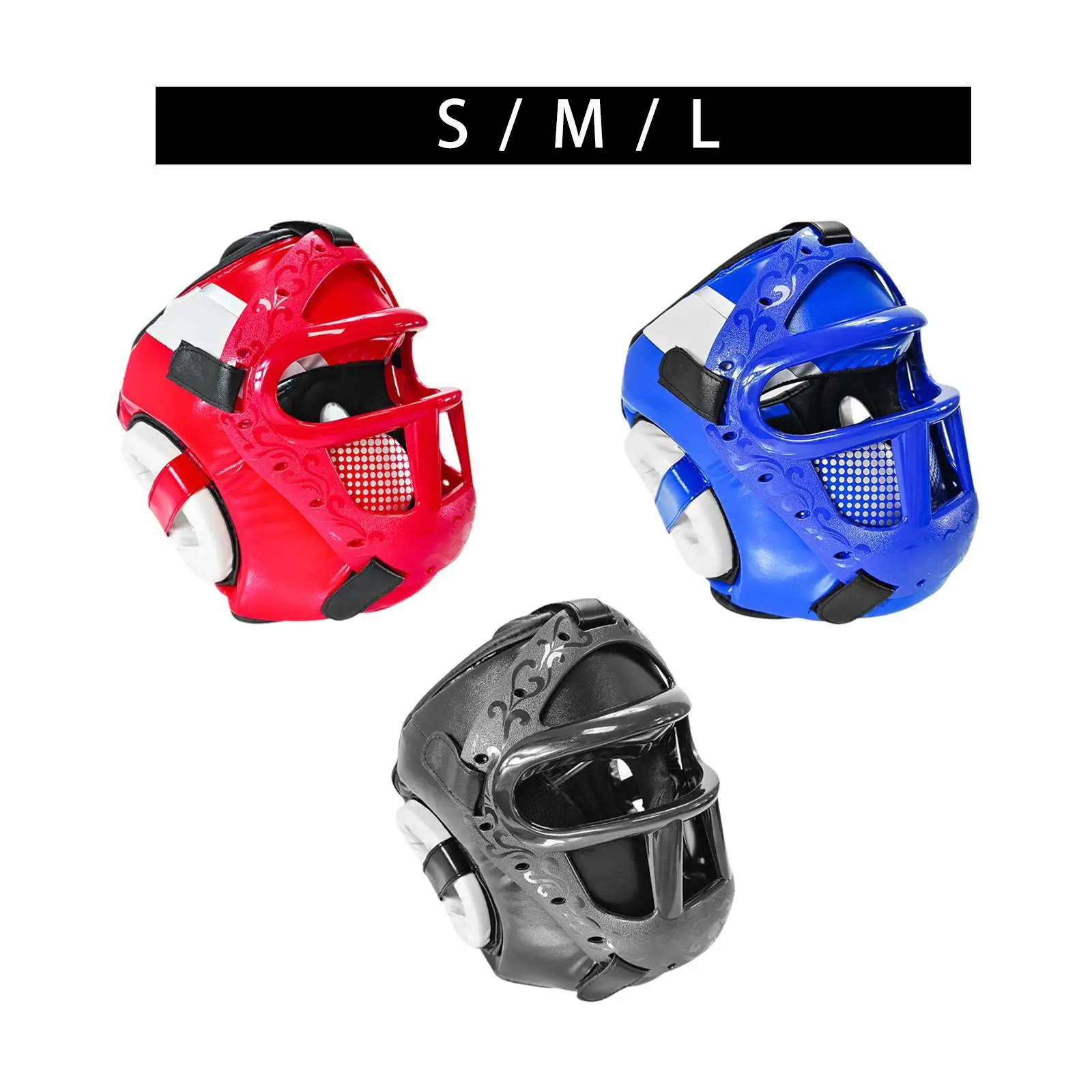 Боксерский головной убор утолщенная полная защита лица для мужчин и женщин