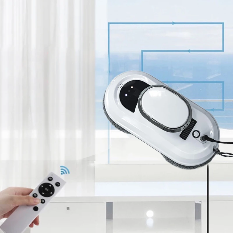 

Белый Интеллектуальный робот-пылесос для окон, автоматическая умная Очистка Стекла, робот с приложением и дистанционным управлением