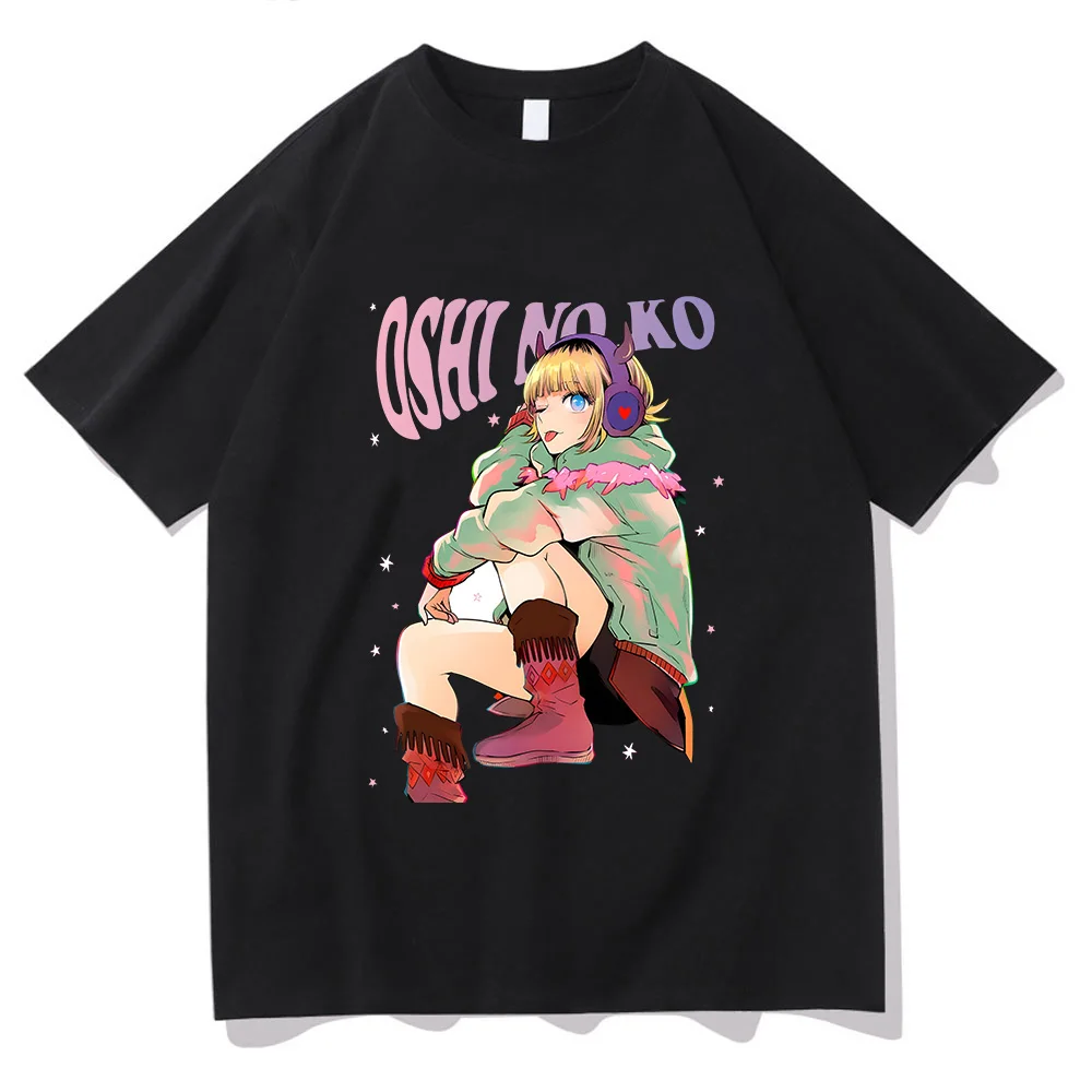 

Oshi No Ko MEM Tyo Cartoon Tshirts WOMEN Kawaii/Cute Fashion T Shirts 100% Cotton High Quality T-shirts Regular Sense of Design