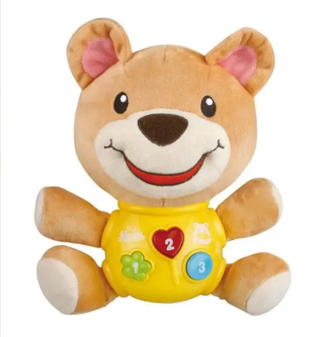 

Развивающая плюшевая игрушка-погремушка для детей 0-12 месяцев