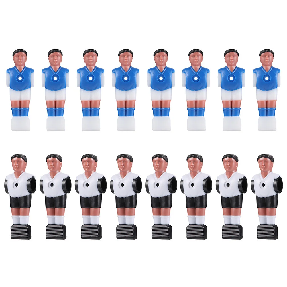 

16 Pcs Football Machine Accessories Lovely Foosball Guys Mini Indoor Soccer Players Replaceable Table Wear-resistant Accessory