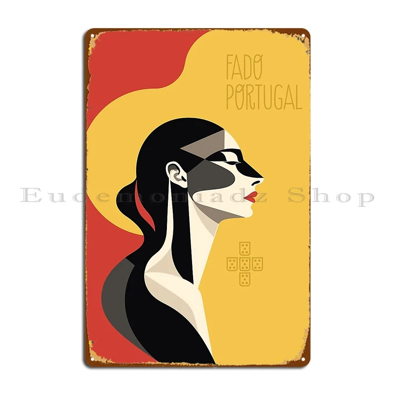 Fado Fadista Singer Artwork N%C2% Ba9 Португалия Металлическая табличка Таблички Ретро принт