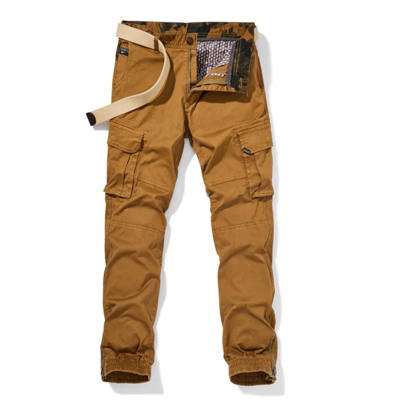 Men's Casual Stylish Multi-Pocket Opening Cargo Pants Skinny Pants Outdoor Fashion Casual Pants Men's Trousers Sports Pants