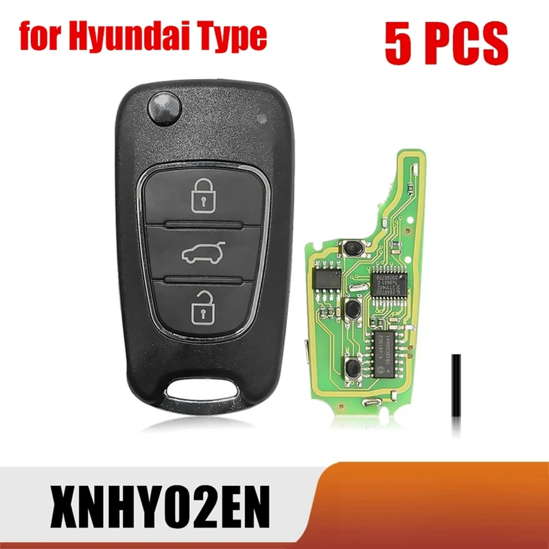 5 шт./лот Xhorse XNHY02EN автомобильный пульт дистанционного управления смарт-брелок с 3
