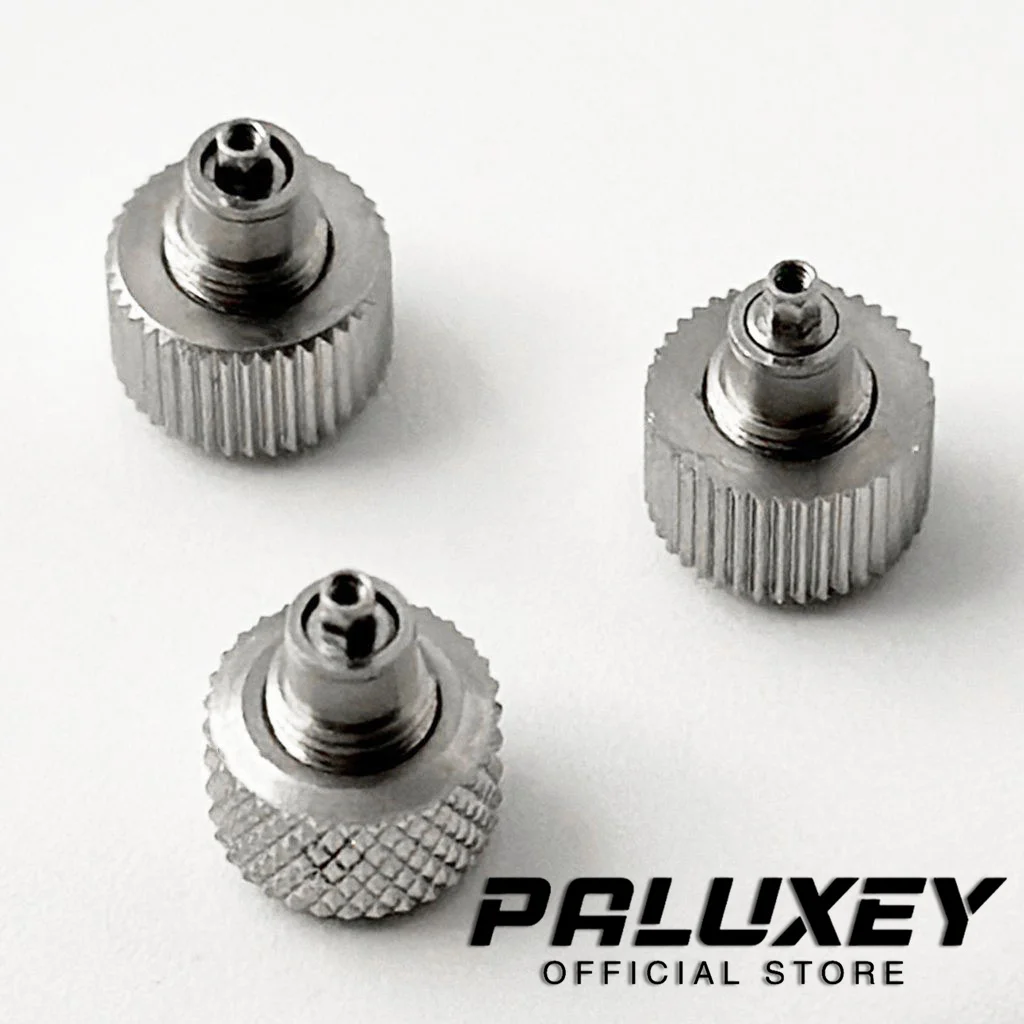 Фото SKX007 SKX009 Коронки для часов подходят для NH34 NH35 NH36 4R35 4R36 Механизм Серебряные часы S Коронки Замена деталей часов №4
