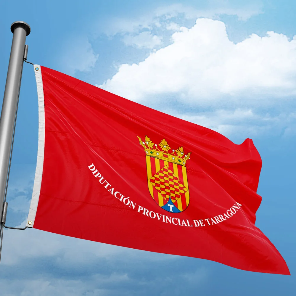 

Flag of Tarragona 3 x 5 FT 90 x 150 cm Spain Provincial Flags Banners Household Decoration Indoor Outdoor Polyester Hanging