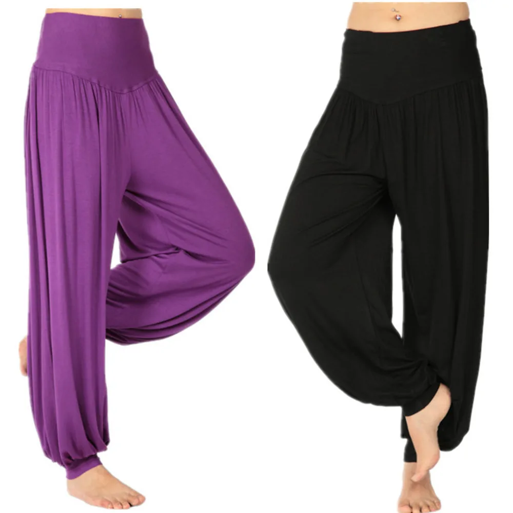 

Solid Color Yoga Belly Dance Gogo Costumes Contemporary Pants Party Latin Wear Woman Elegant Street Lyrical Wide Leg Trousers