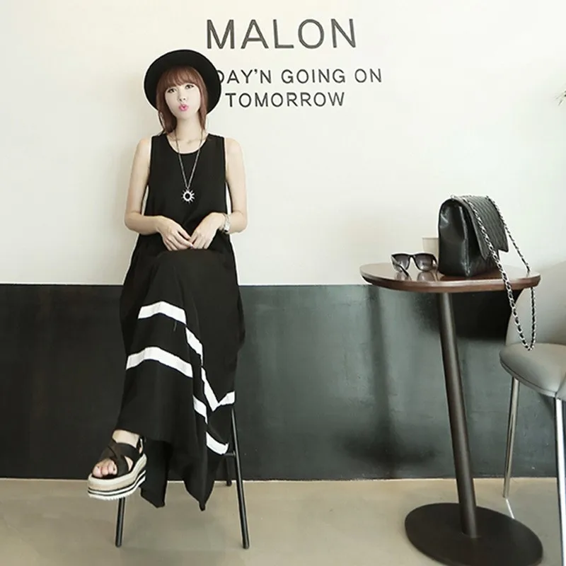 Женское новое женское облегающее платье макси Robe Longue Femme Платье-майка Летний