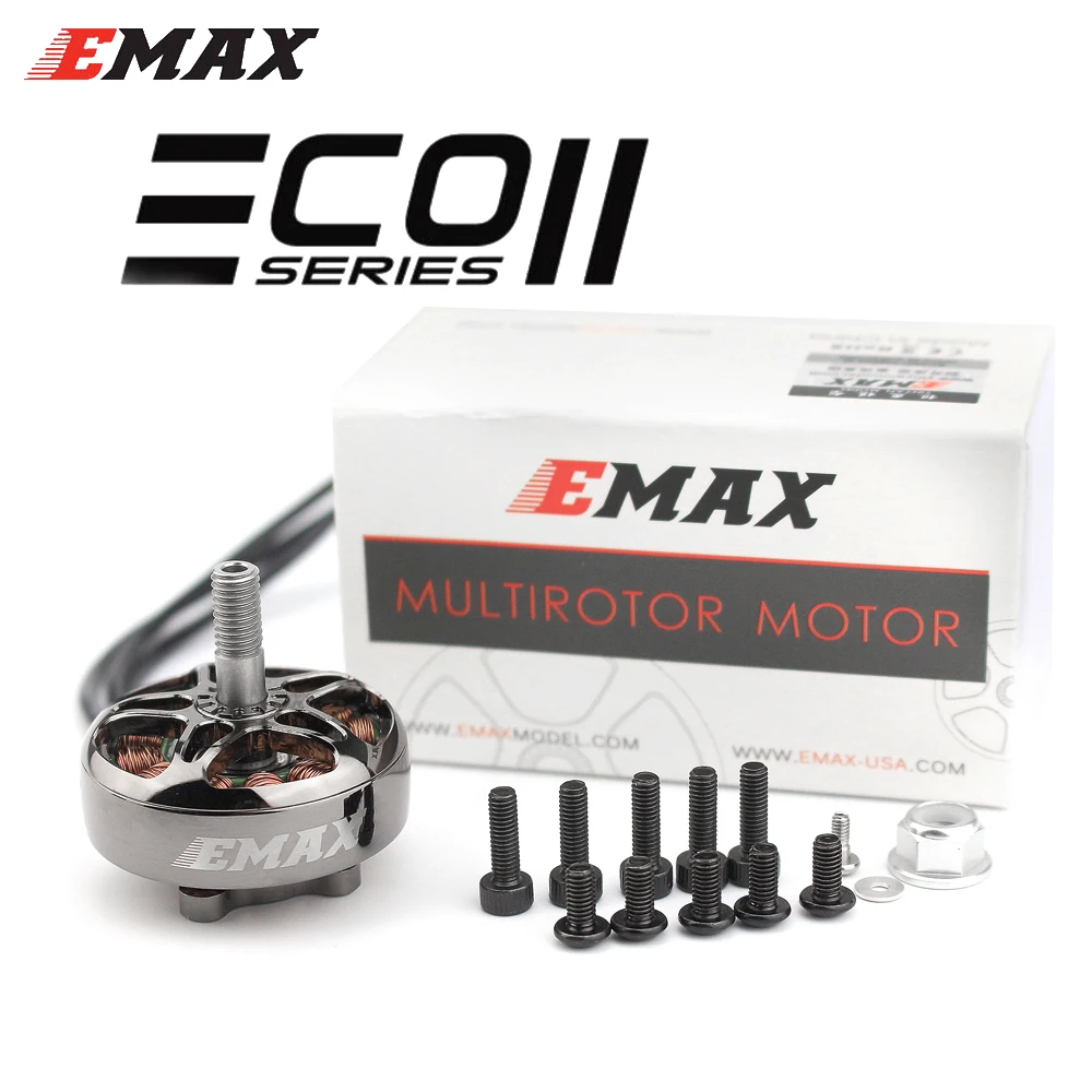 EMAX ECOII eco ii 2807 1300KV 6S/1500KV 5S/1700KV 4S Бесщеточный двигатель CW 6-7 дюймов Пропеллер для RC FPV