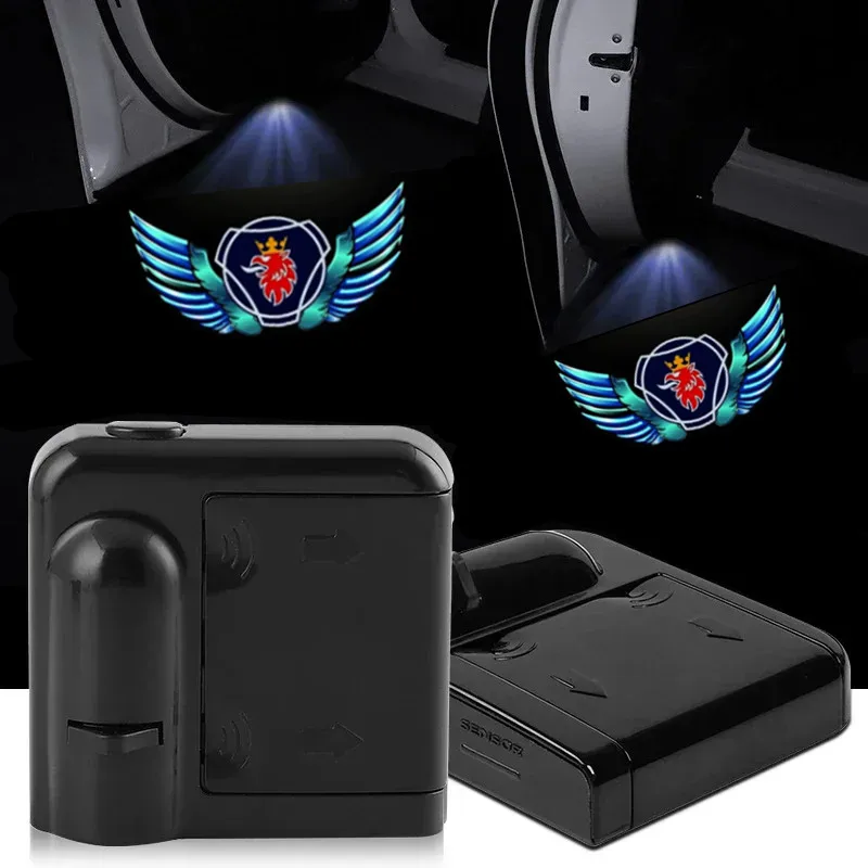 2 шт. Автомобильная светодиодная лампа для проектора дверей SAAB Scania 93 95 9000 900 9-4X 9-7X