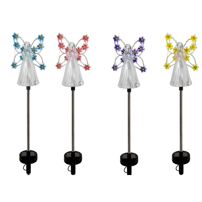 

Garden Angel Solar Lamp Solar Lawn Lights Angel Pattern Waterproof Solar Light Resin Ground Light For Garden Landscape Decor W