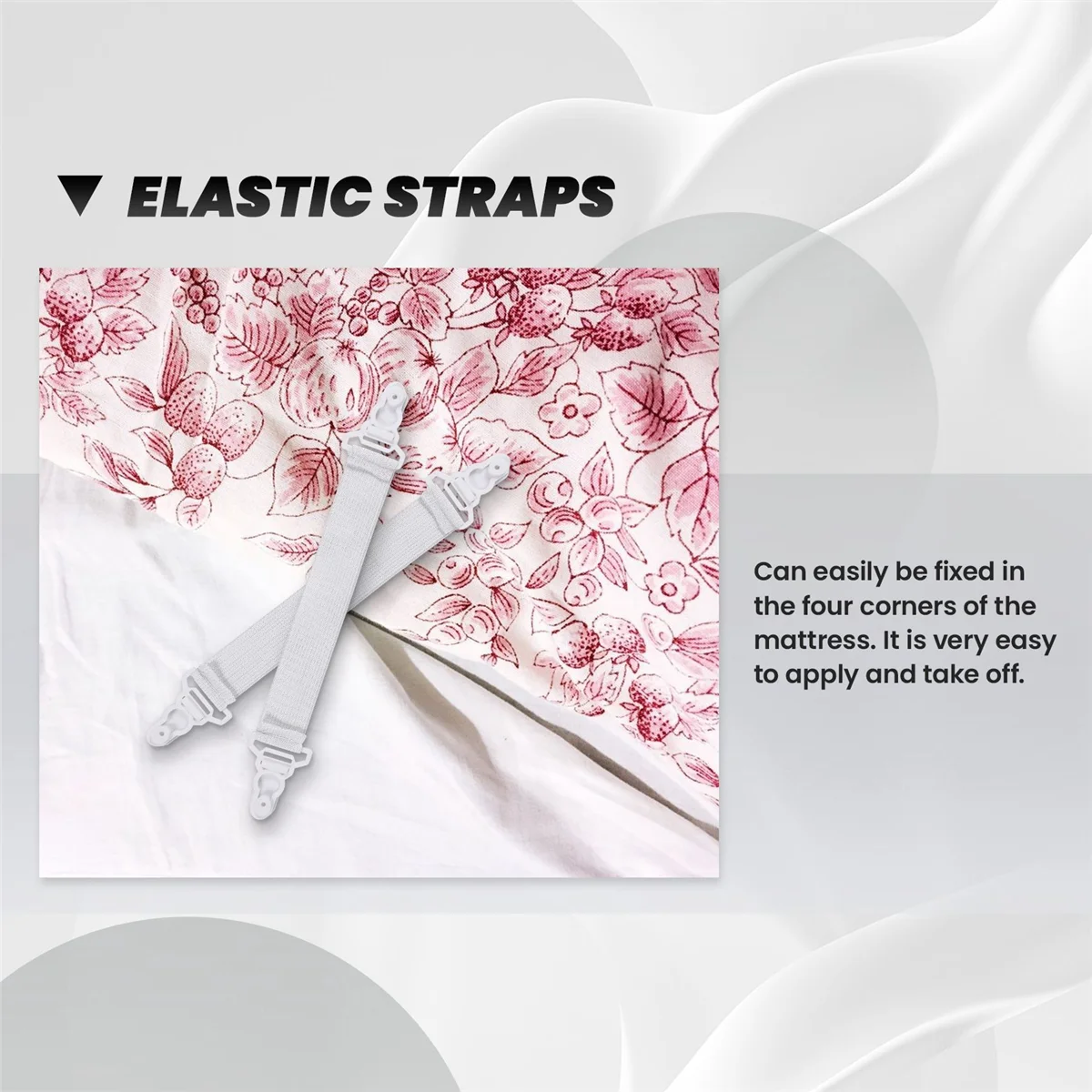 Набор из 4 эластичных покрывал для кровати простыни покрывала растяжки гаечный