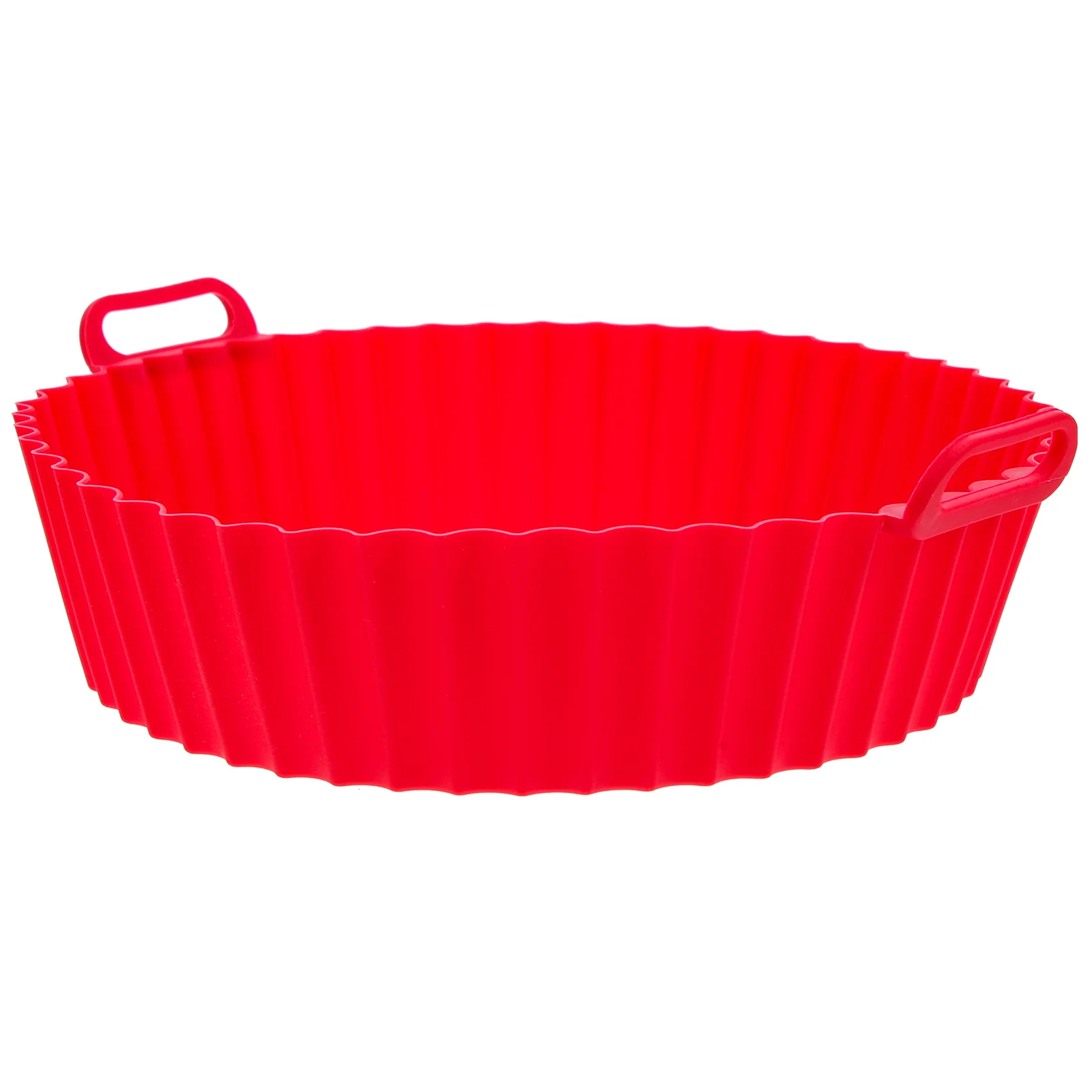 

Air Fryer Pan Silicone Liners Para Household Pot Convenient Red Toaster Oven Portable Kitchen Mat Lining