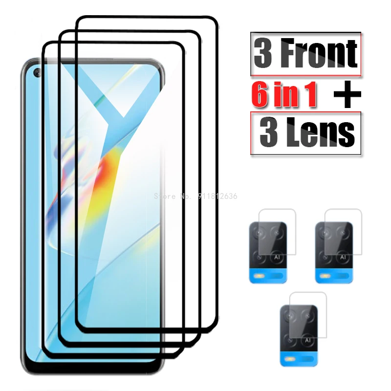 

Передняя + задняя пленка для объектива для Oppo A54 5G Защитное стекло для Oppo A54 A74 A94 4G Закаленное стекло для фотоаппарата