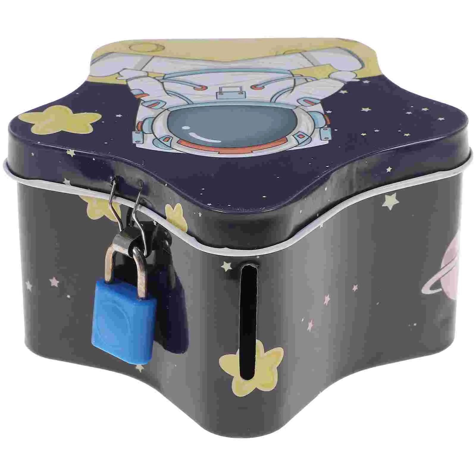 

Children's Piggy Bank Tinplate Decoration Party Favor Coin Gift Portable Money Saving Box