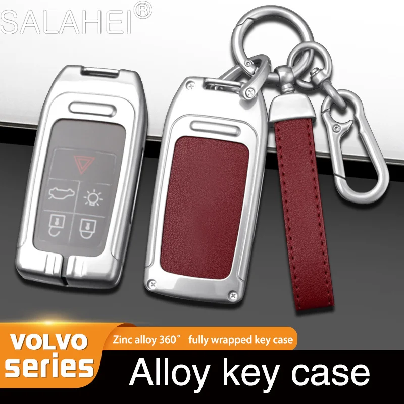 

Zinc Alloy Car Smart Remote Key Case Full Cover Holder Shell For Volvo S60 S80 V60 XC60 XC70 S60L V40 XC90 Keychain Accessories
