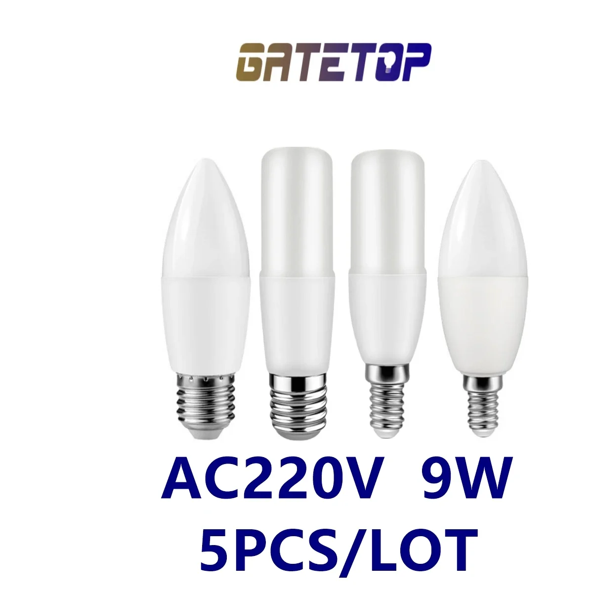 5 шт. Lamparas Led Bar Bulb Bombillas AC220V T37 9W E27 E14 Теплая холодная белая лампа для украшения дома