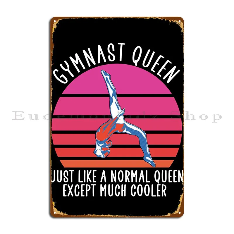 

Гимнастическая королева, металлический знак, клубный домашний гараж, персонаж, классический жестяной знак, постер