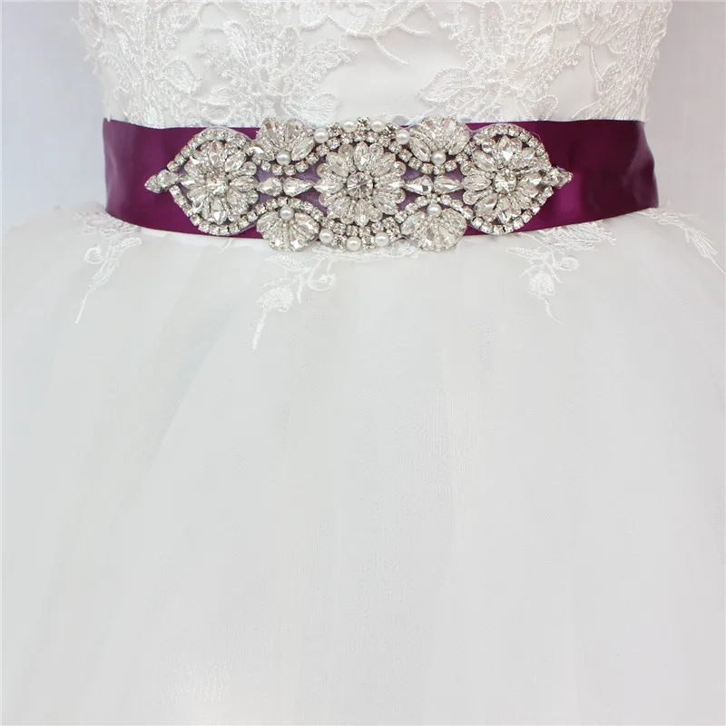 

Diamond wedding dress, silver crystal belt, diamond wedding dress belt, women's wedding dress accessories