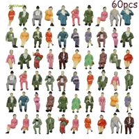 60pcs model people all seated 187 painted figures passenger ho scale sitting people outdoor landscape garden decorations
