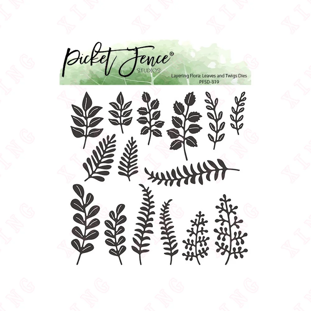 

Diy Handmade Card Craft Mold New Layering Flora Leaves and Twigs Metal Cutting Dies 2023 Scrapbook Decoration Embossing Template
