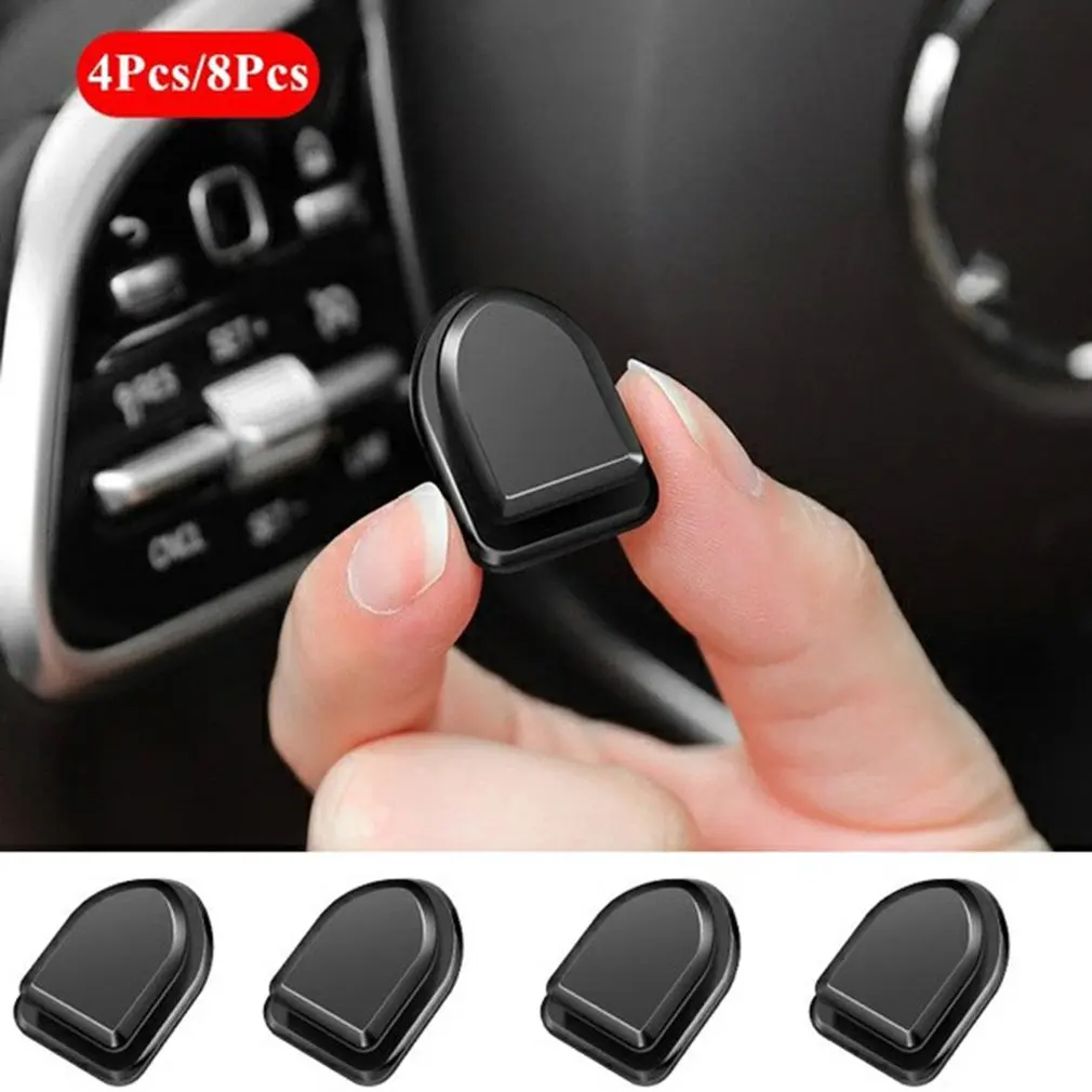 

4/8 pcs Car Hook Organizer Storage For USB Cable Headphone Key Storage Self Adhesive Wall Hook Hanger Auto Fastener Clip