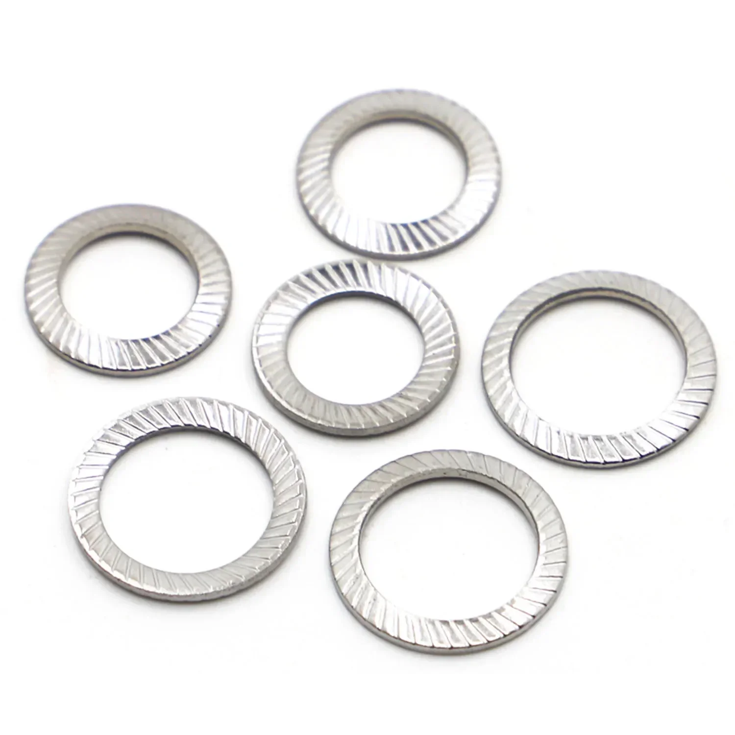 

M2.5 M3 M4 M5 M6 M8 M10 M12 M14 M16 304 A2-70 Нержавеющая сталь DIN9250 Дисковая зубчатая стопорная шайба Прокладка с накаткой