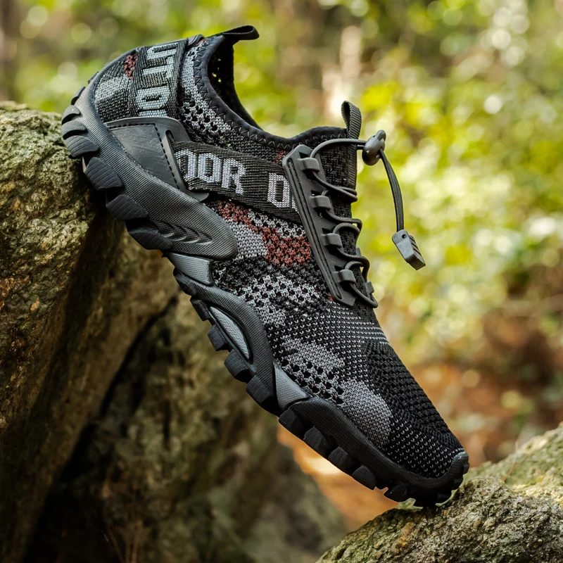 

Fashion Men's Shoes Outdoor Upstream Rock Climbing Sneakers Comfortable Wear-Resistant Non-Slip Hiking Sneakers Size 39-46