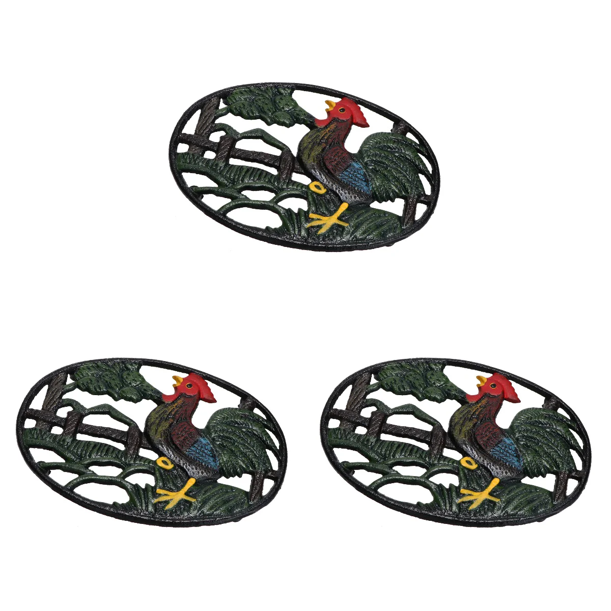 

3 Cup Coasters Round Trivet Mat Pads Pot Mats for Countertop Kitchen Pads Pot Holder