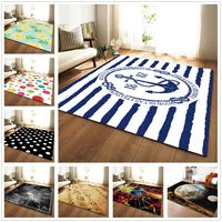 european style 3d living room carpet soft flannel kitchen area rug home decor childrens room play rug ship anchor carpets