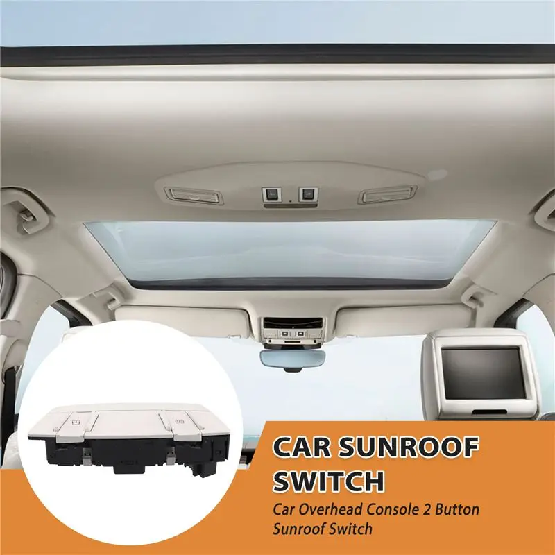 Фото Консоль верхнего управления Leading-Car с 2 кнопками для люка CJ5Z-15B691-B для Ford Kuga Escape 2013-2019 CJ5T-13D754-NB CJ5Z15B691B №3