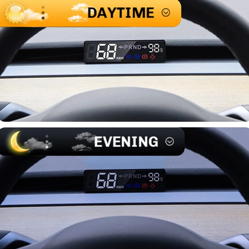 Для Tesla Model 3 Y 2021-2023 HUD Дисплей на лобовом стекле Электроника цифровой спидометр